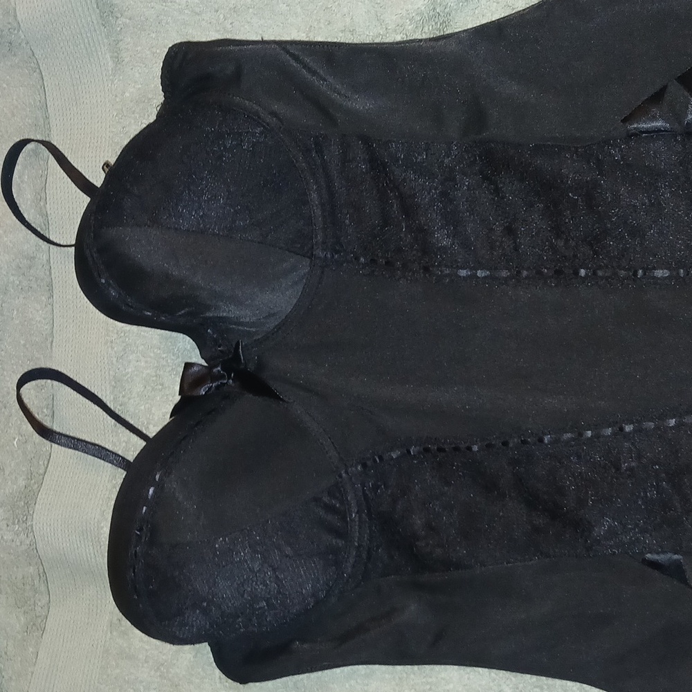 Spirit Elegant Black Bustier Tank Top